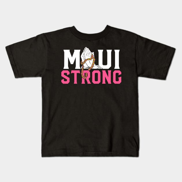 Pray for Maui Hawaii Strong graphic Kids T-Shirt by patelmillie51